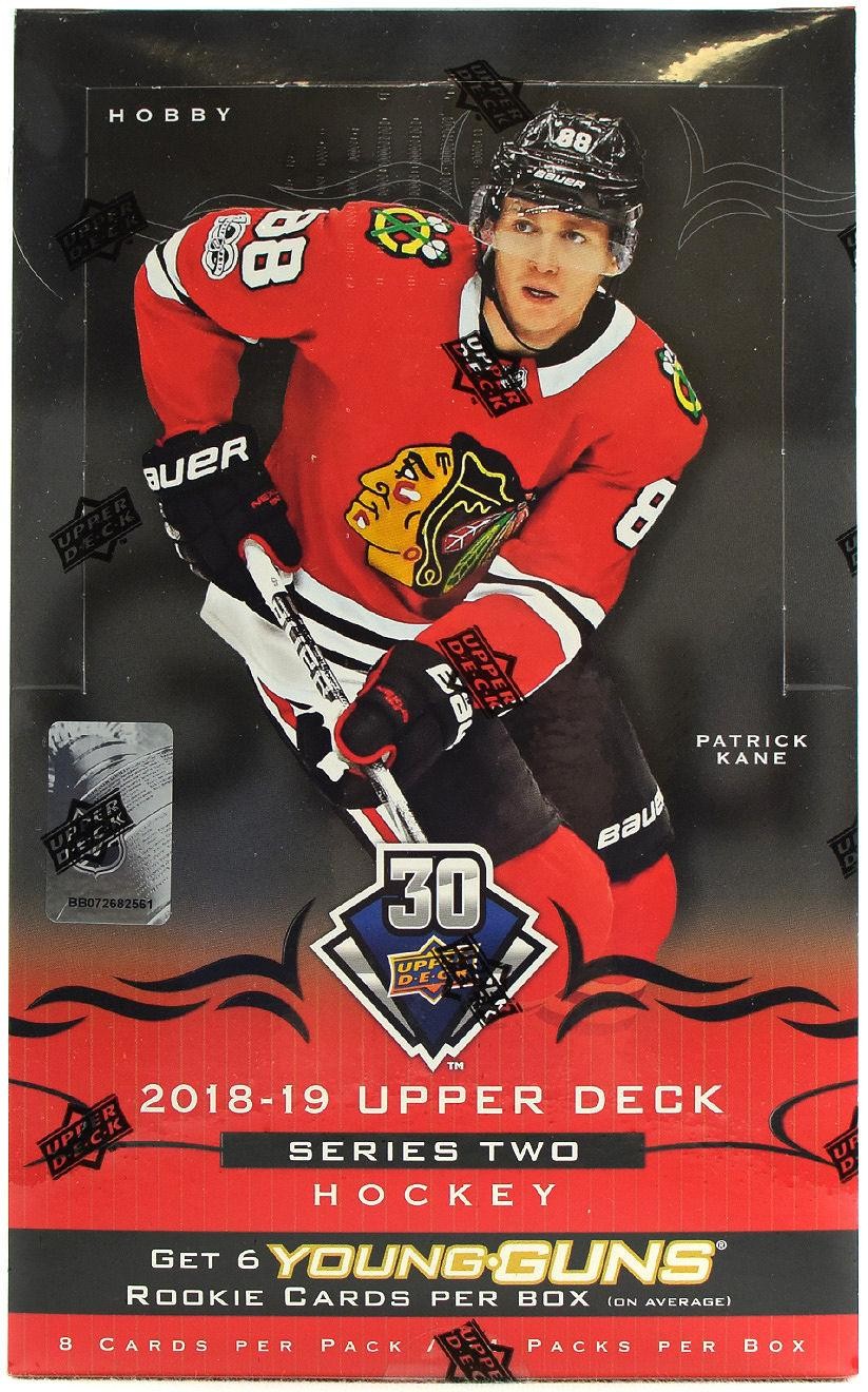 2018-19 Upper Deck Series 2 NHL Hockey Hobby Box