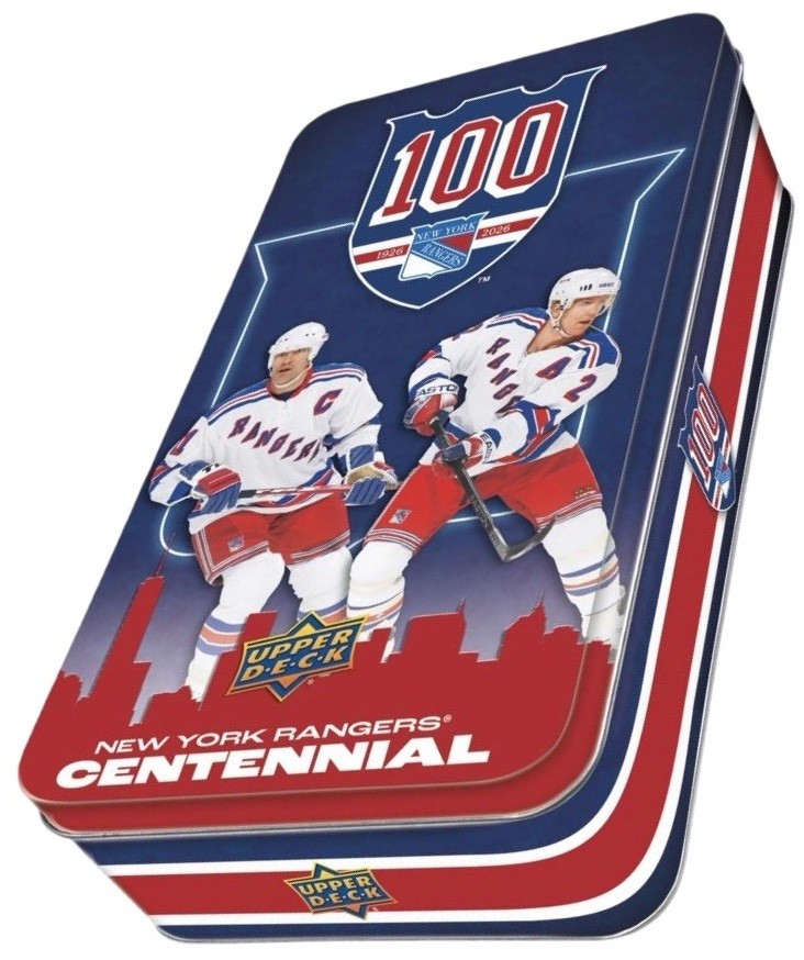 2025-26 New York Rangers NHL Hockey Centennial Tin