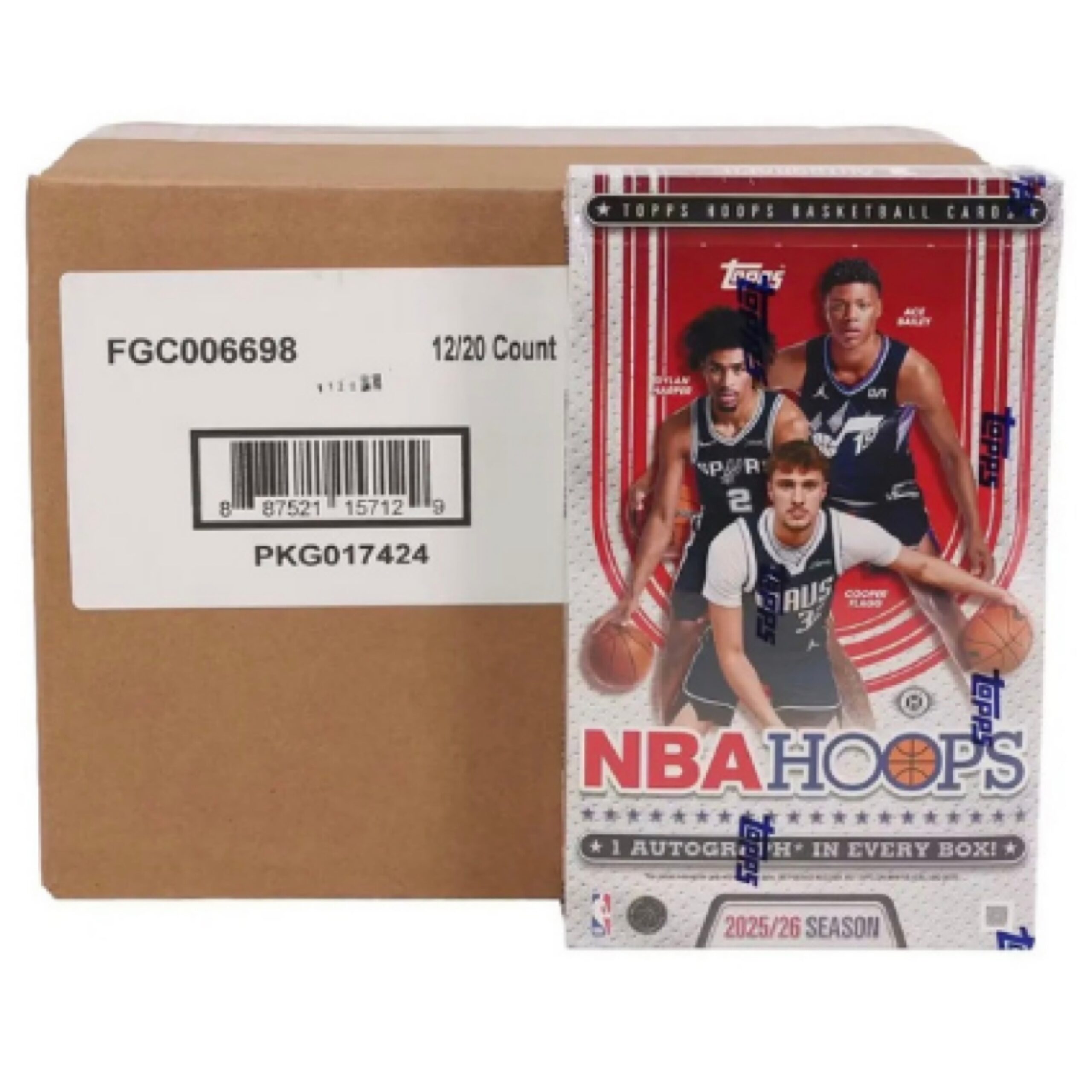 2025/2026 Topps NBA Hoops Hobby Case