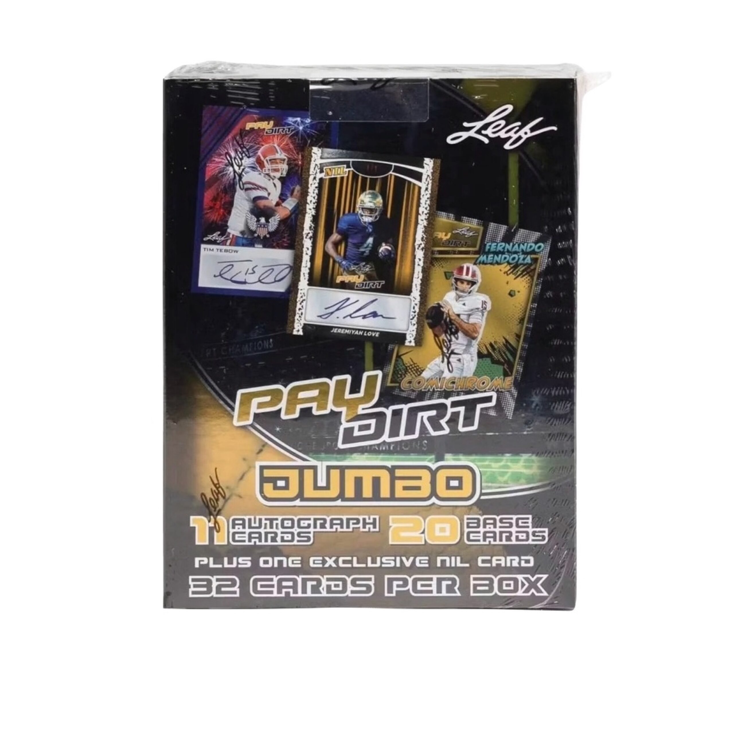 2026 Leaf Pay Dirt Football Jumbo Box