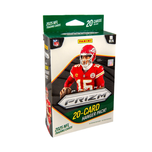 Panini Prizm 2025 NFL Football Trading Cards Hanger Pack (20 Cards) – Retail Box