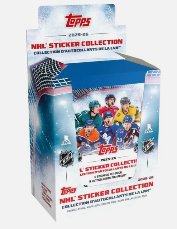 2025-26 Topps NHL Hockey Sticker Box